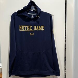 Under Armour Navy and Gold Notre Dame Sweatshirt